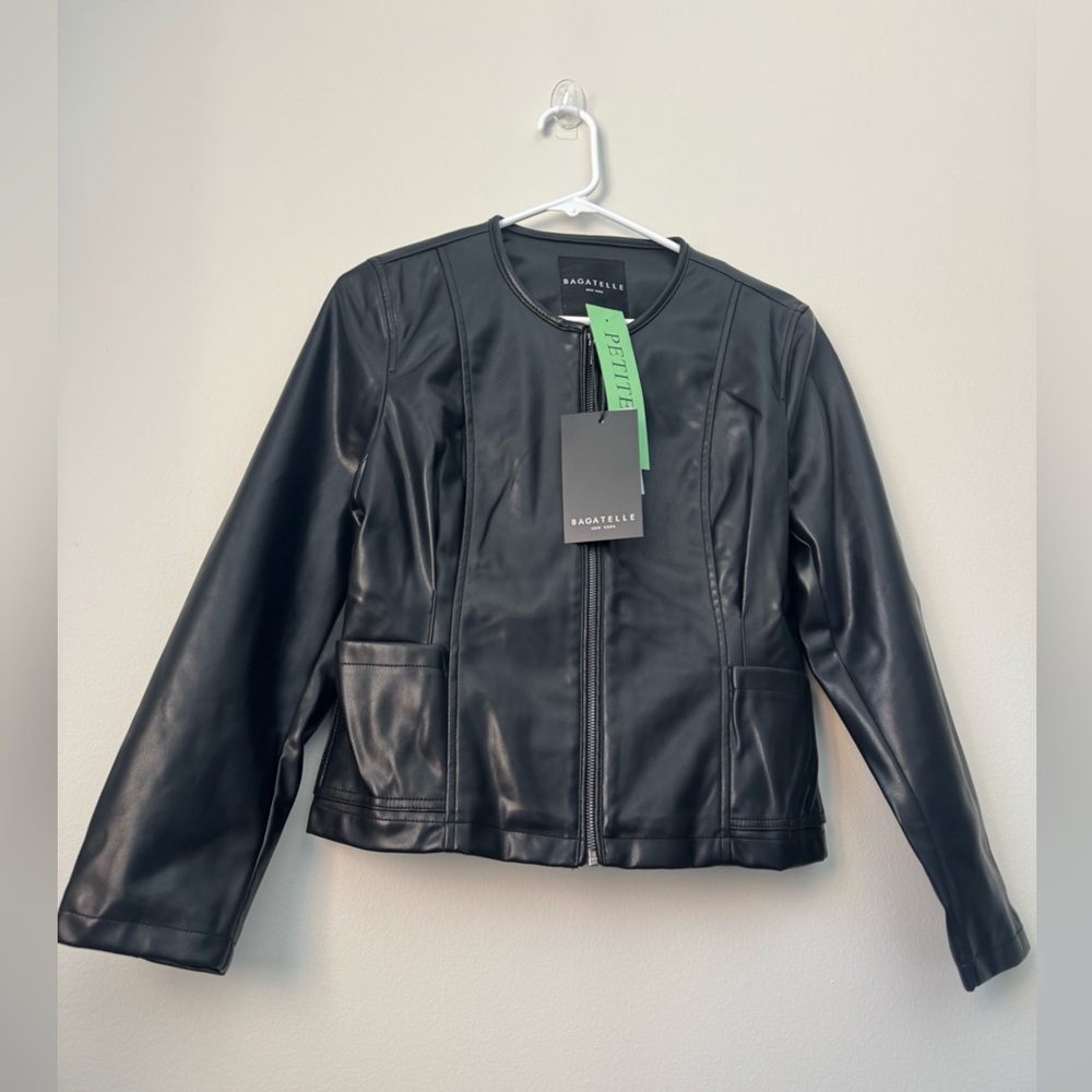 Bagatelle Womens Black Genuine - Jacket Soft (new with tag) - Picture 2 of 13